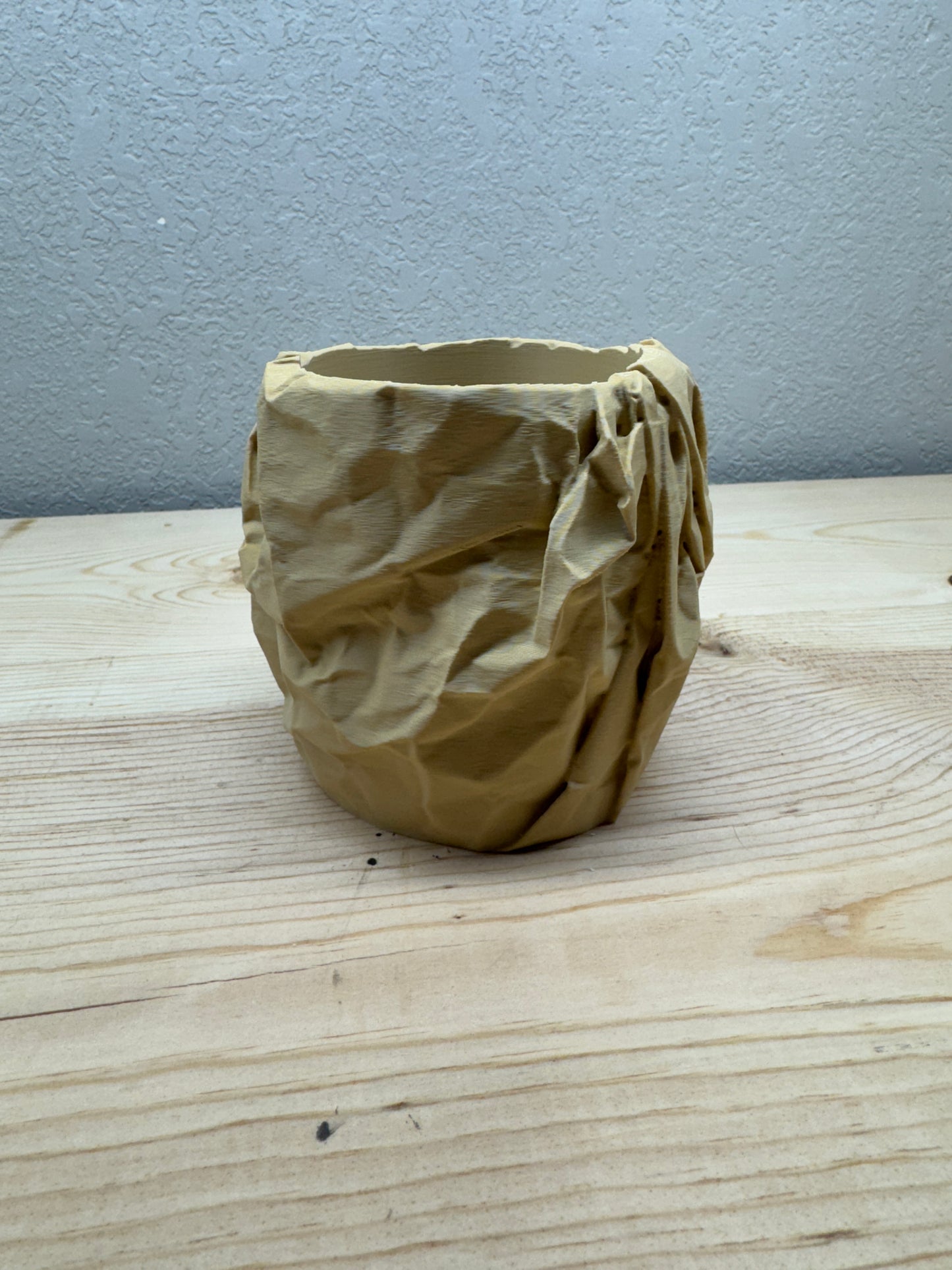 Crumpled Paper Planter