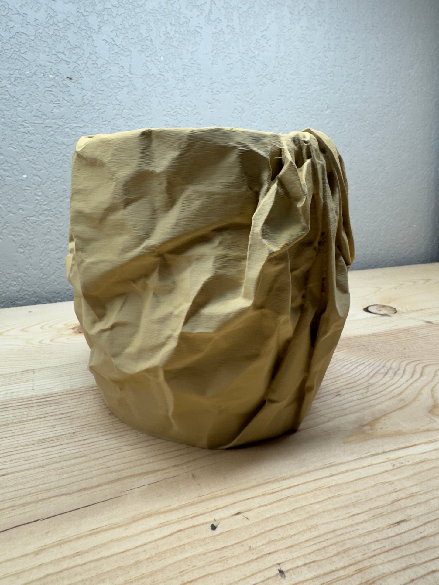 Crumpled Paper Planter