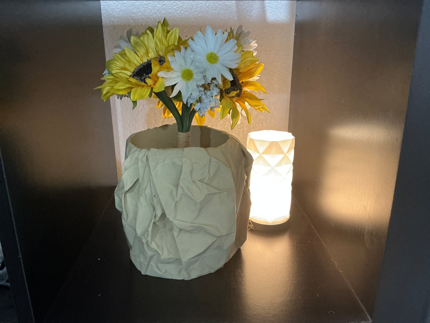 Crumpled Paper Planter