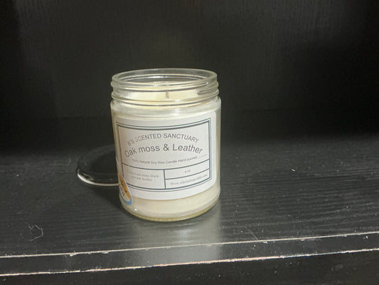 Oak Moss & Leather Candle