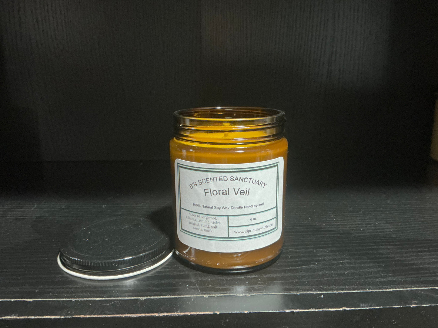 Floral Veil Candle