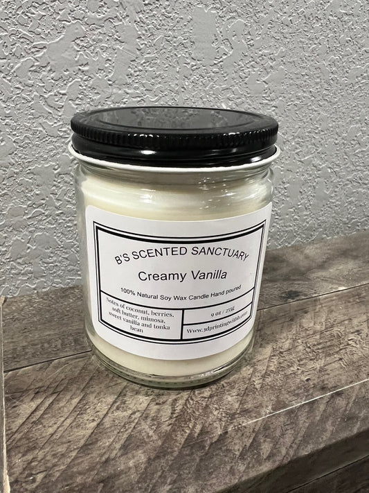 Creamy Vanilla Scented Candle