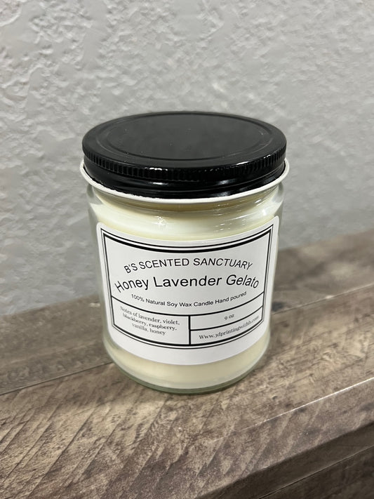 Honey Lavender Gelato Scented Candle